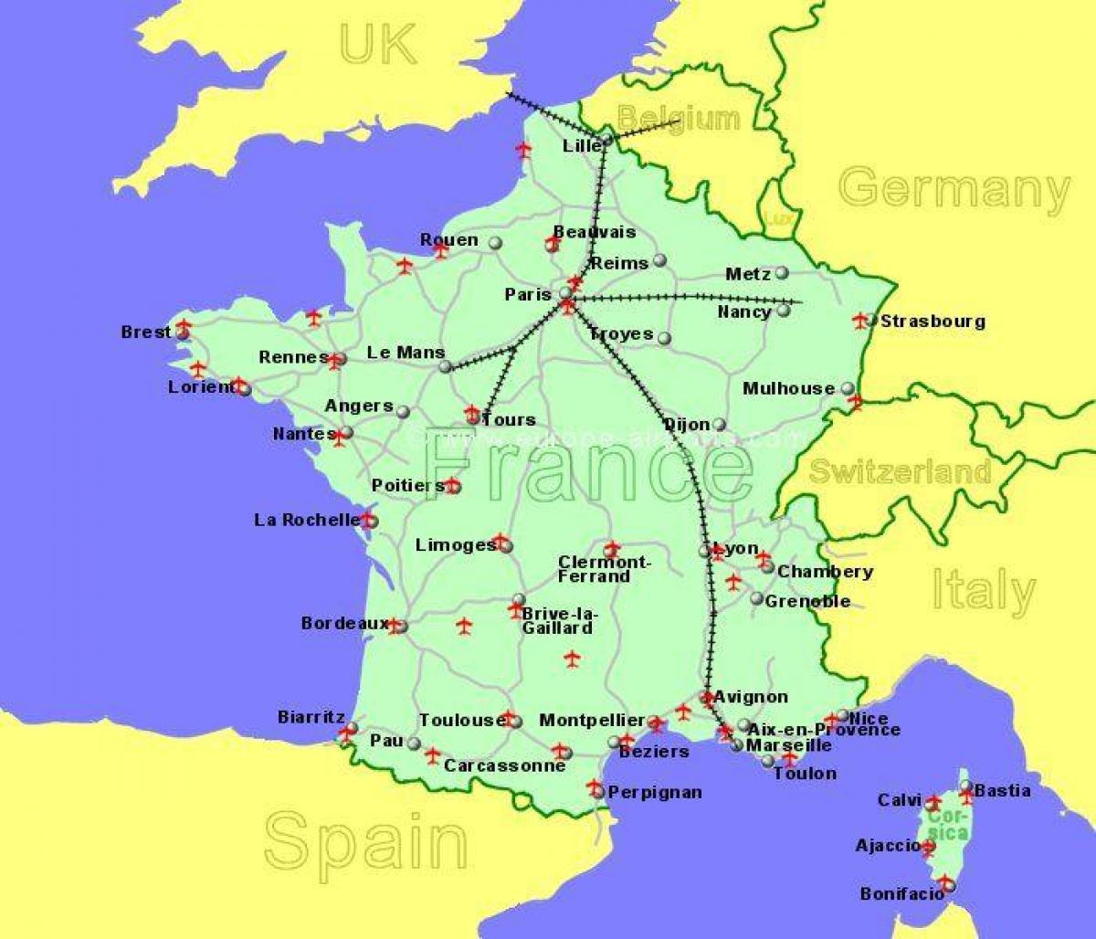 لحم الضأن غابة الأمازون استيعاب  جنوب فرنسا المطارات خريطة مطارات جنوب فرنسا خريطة (أوروبا الغربية - أوروبا)