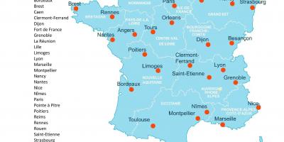 خريطة فرنسا المستشفى